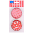 Valentine's Day Foil Lined Cupcake Cases Pk/60