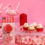 Love Patterns Mini Foil Lined Cupcake Cases Pk/60