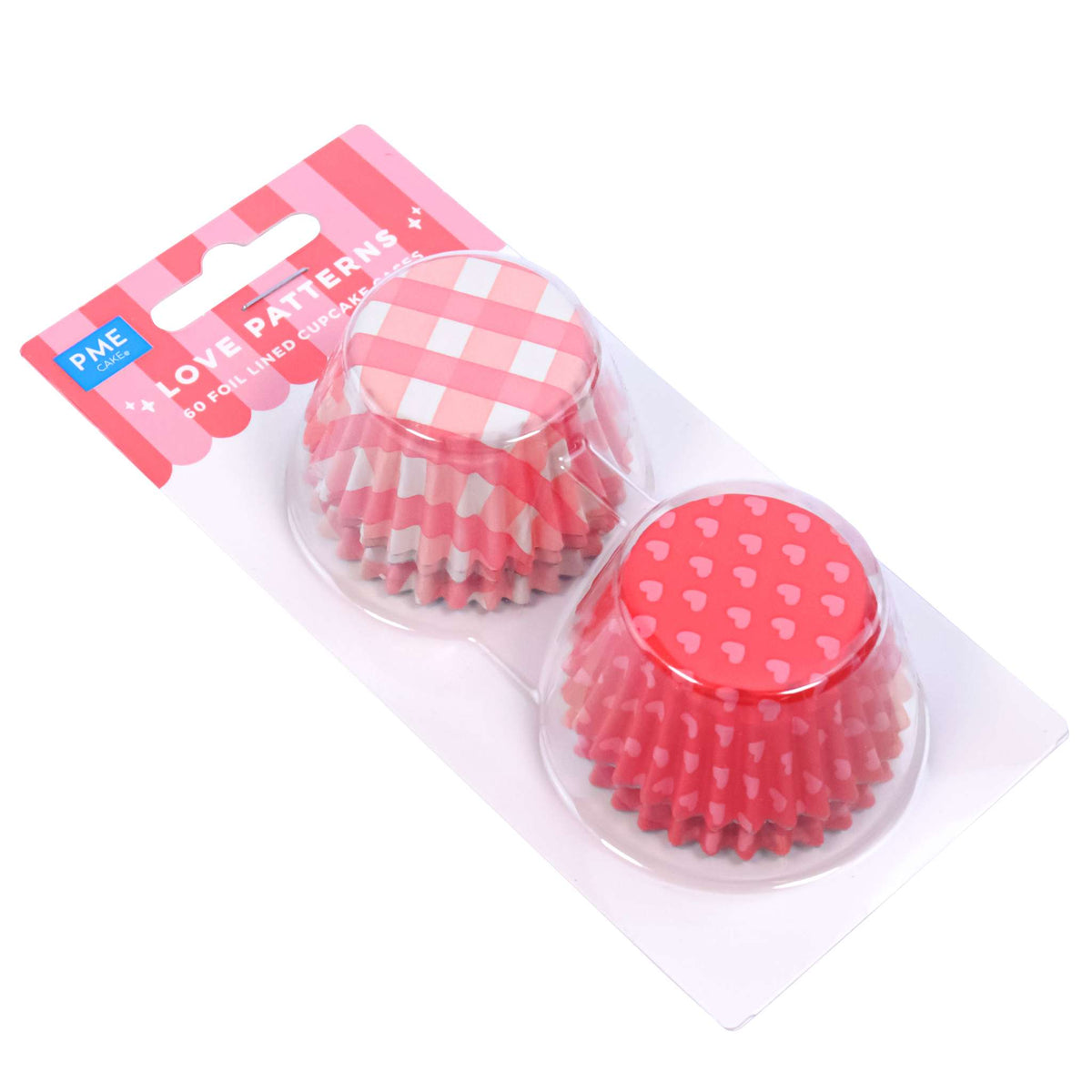 Love Patterns Mini Foil Lined Cupcake Cases Pk/60