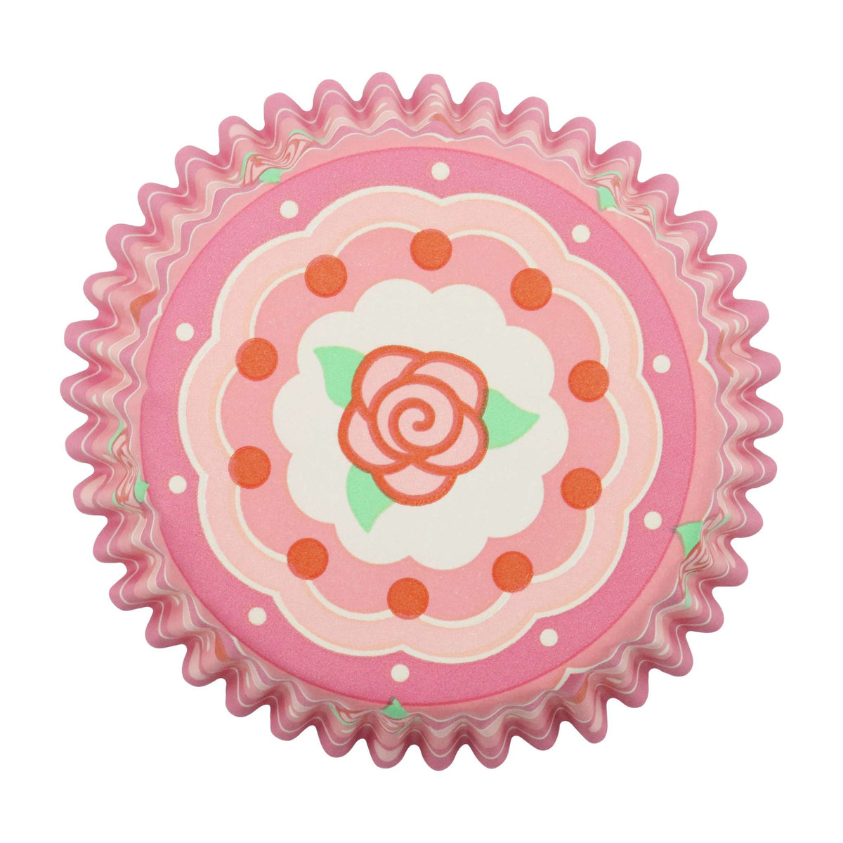 Vintage Roses Foil Lined Cupcake Cases Pk/30