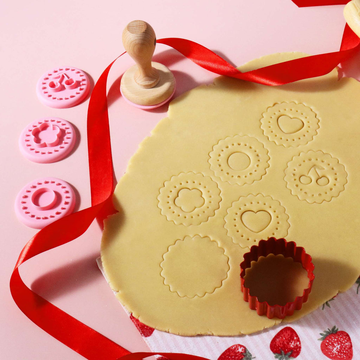 Set de 6 Tampons à Embosser pour Biscuits à la Confiture de la Saint-Valentin
