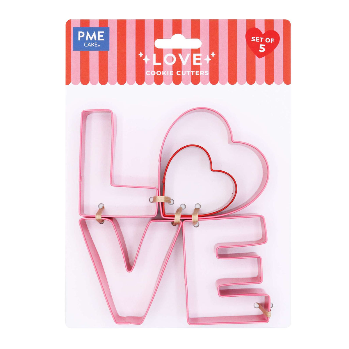 Emporte-pièces de la Saint-Valentin - LOVE (5 pièces)