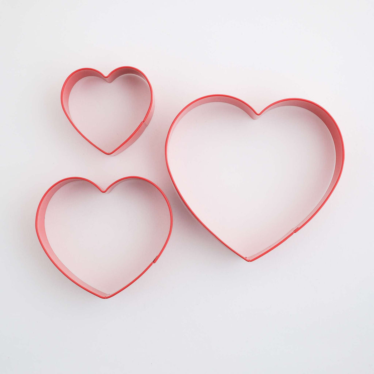 Valentijns Set van 3 Koekjesuitstekers - Harten