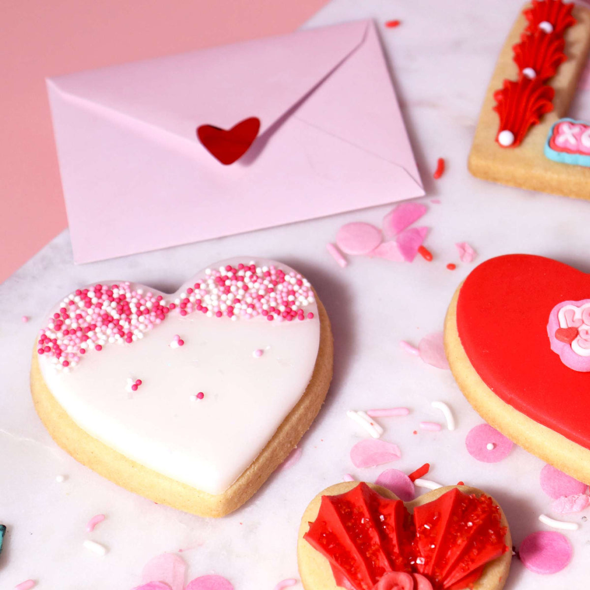 Valentijns Set van 3 Koekjesuitstekers - Harten
