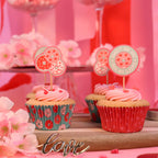 Valentijns Cupcake Vormpjes & Topper Set van 24 - Donuts