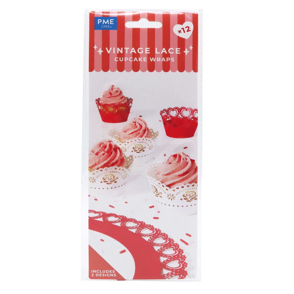 Vintage Lace Cupcake Wrappers Pk/12