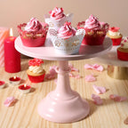 Envolturas para Cupcakes de San Valentín - Encaje Vintage (12 piezas)