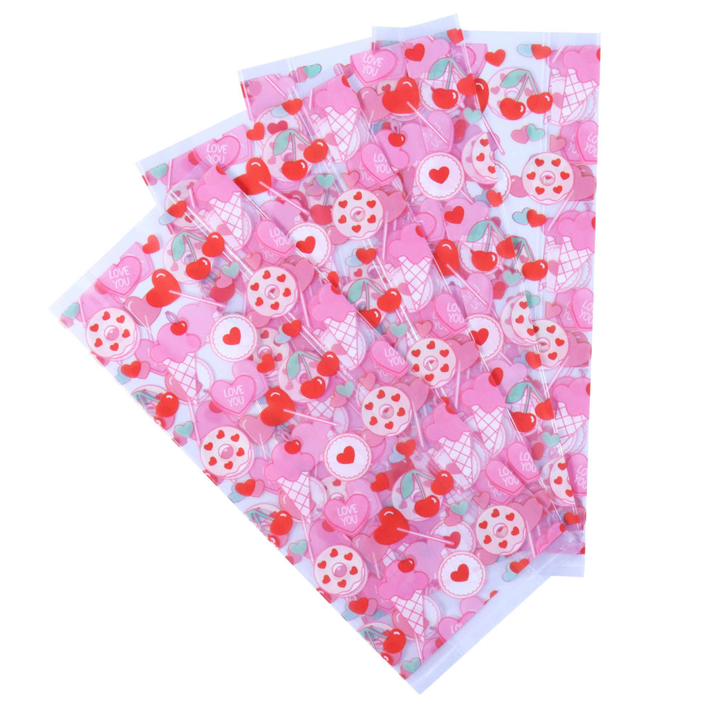20 Bolsas para Golosinas de fiestas de San Valentín - Dulce Amor (Rectangular)