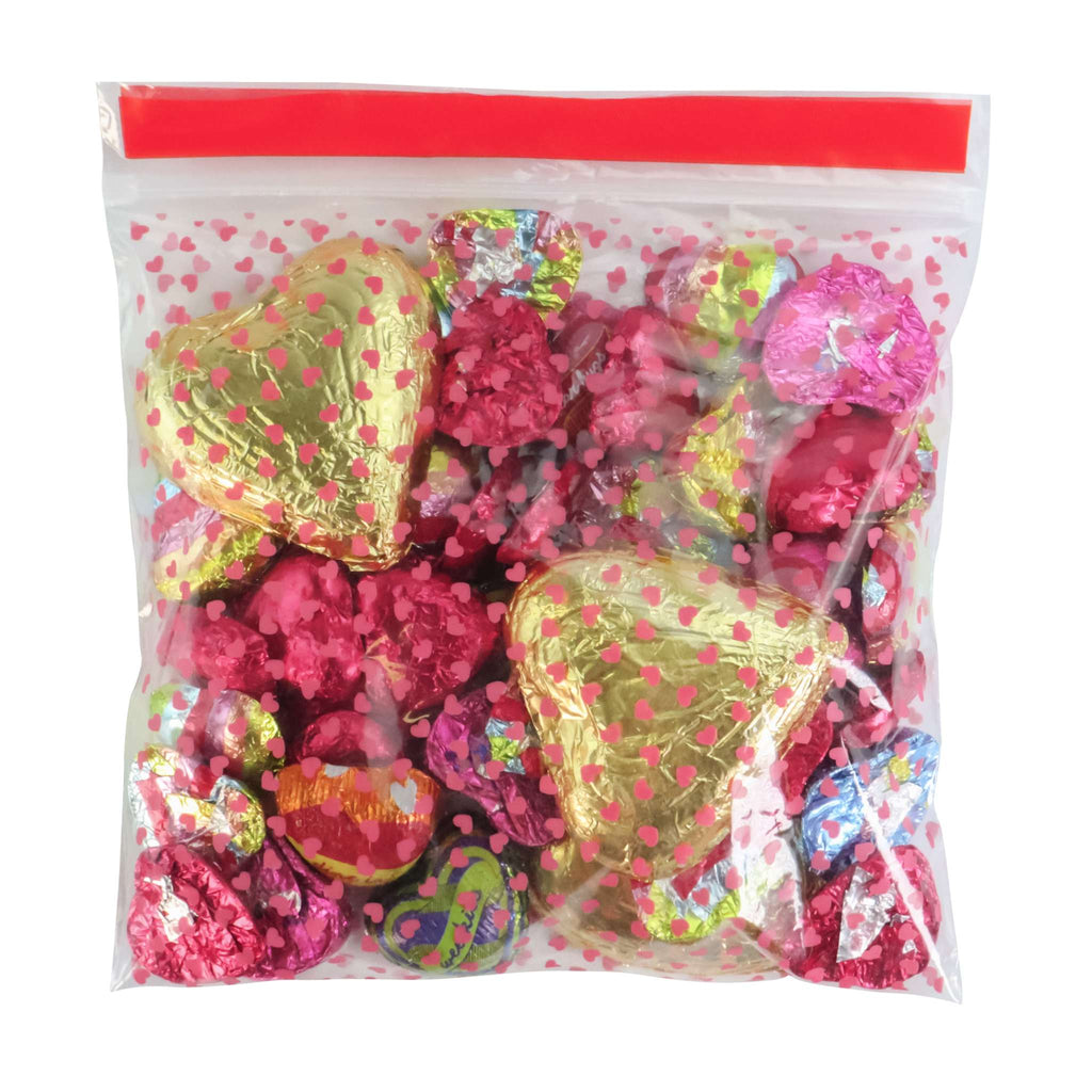 Valentinstag 20 Party-Tüten - Liebesherzen (Quadrat)
