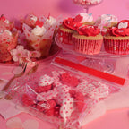 Valentinstag 20 Party-Tüten - Liebesherzen (Quadrat)