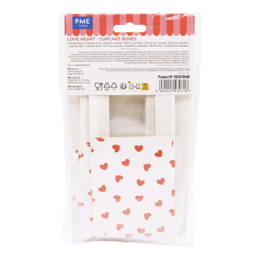 4 Süßigkeitenboxen für den Valentinstag - Liebesherzen