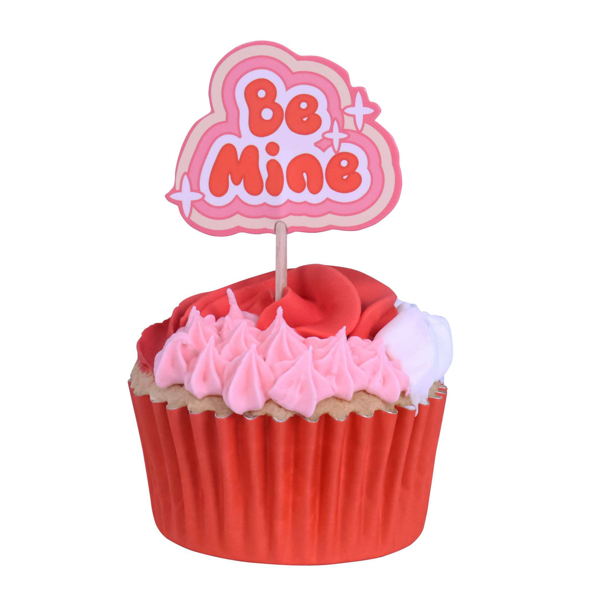 Valentinstag Kuchendeko Topper - Retro-Valentin (24 Stück)
