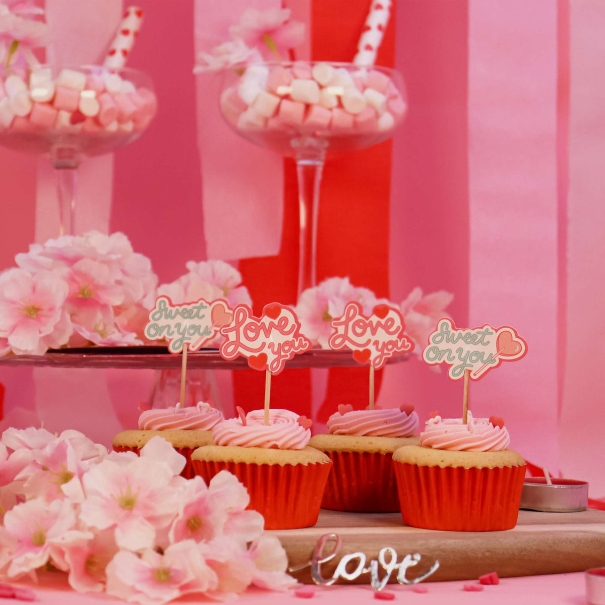 Sweet On You Cupcake Toppers Pk/24