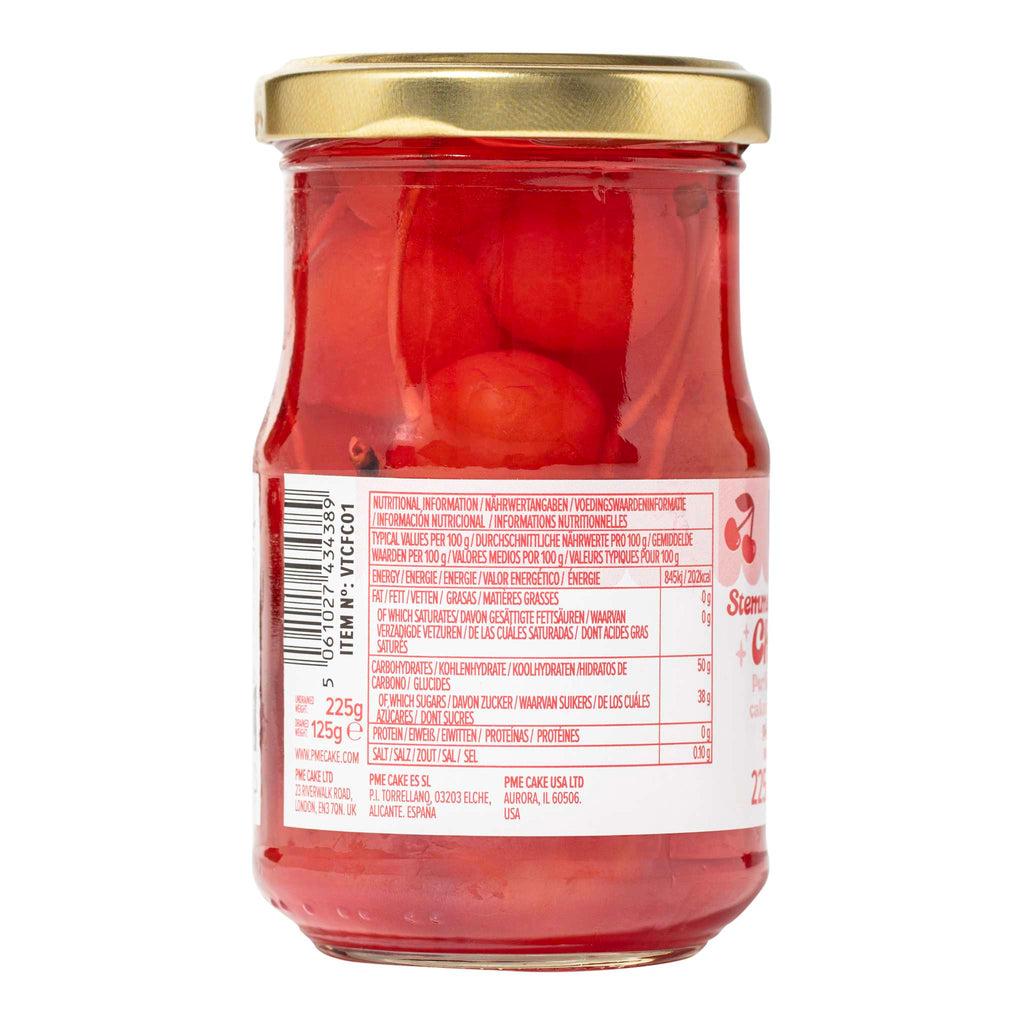 Rot Maraschino-Kirschen mit Stiel (225g)