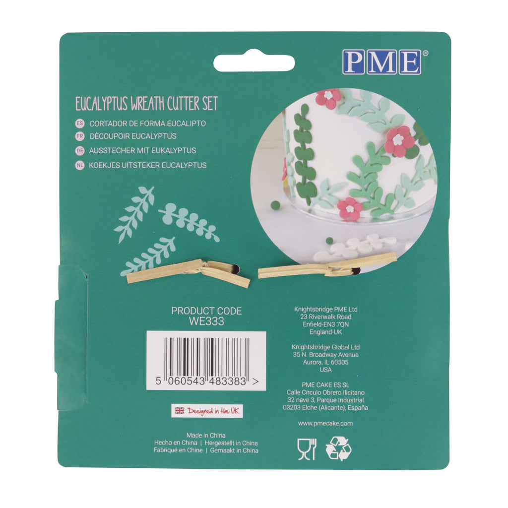 Set de 3 emporte-pièces Couronne d'Eucalyptus